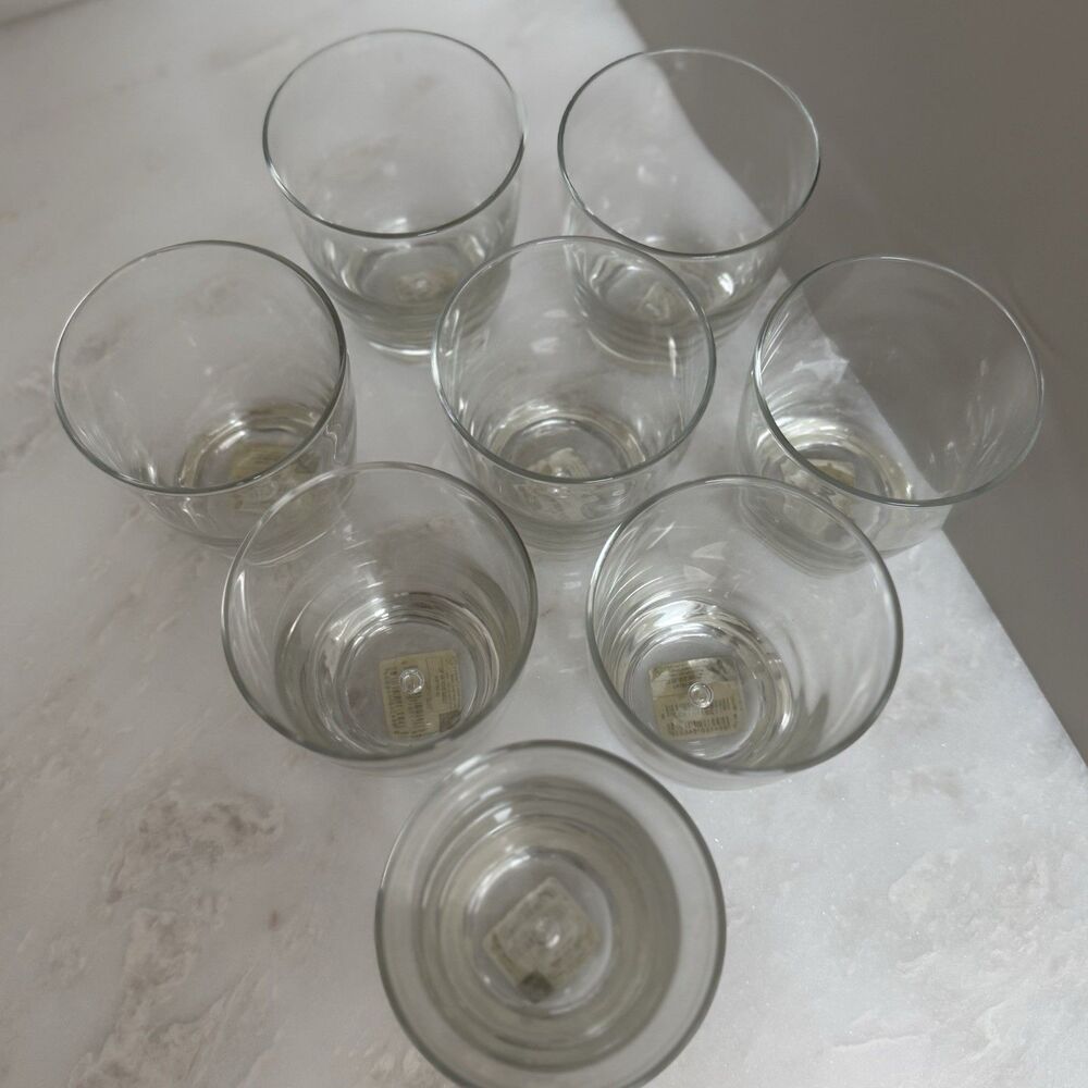 Set (8) | Bormioli Rocco Luna Bubble In Base Glass Double Old Fashioned NEW - Picture 4 of 9